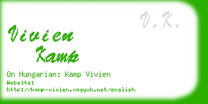 vivien kamp business card